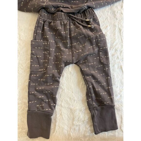 Oliver & Rain Charcoal Sweatsuit Size 18 Months - Picture 7 of 9